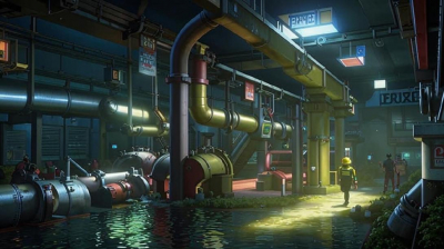 В зоне повышенной подтопляемости строят канализационную станцию в Астане