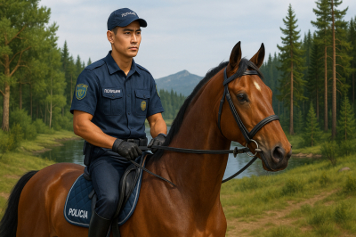 Что известно о конной полиции в Бурабае
