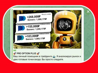 PRO OPTION PLUS и Pocket Option: как @proplus_robot и @AnDrEy_TRADERR загоняют людей в бинарный лохотрон